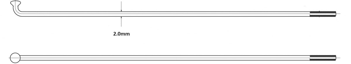 Taiwan Stainless Steel 14g Spokes