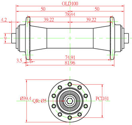 Frame Spacing Road Bike Hub Size Wheel Hub Bicycle Hub